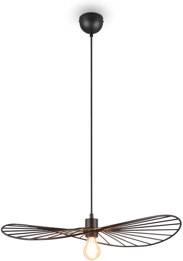 REALITY CHAPEAU Hanglamp Zwart mat excl. 1x E27 7 W