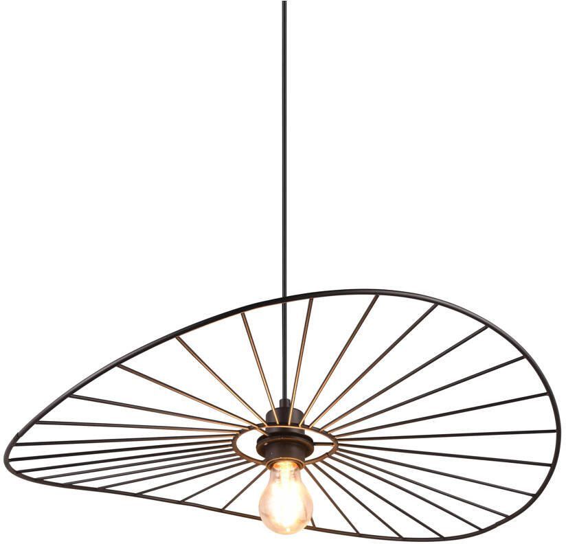 REALITY CHAPEAU Hanglamp Zwart mat excl. 1x E27 7 W - Foto 2