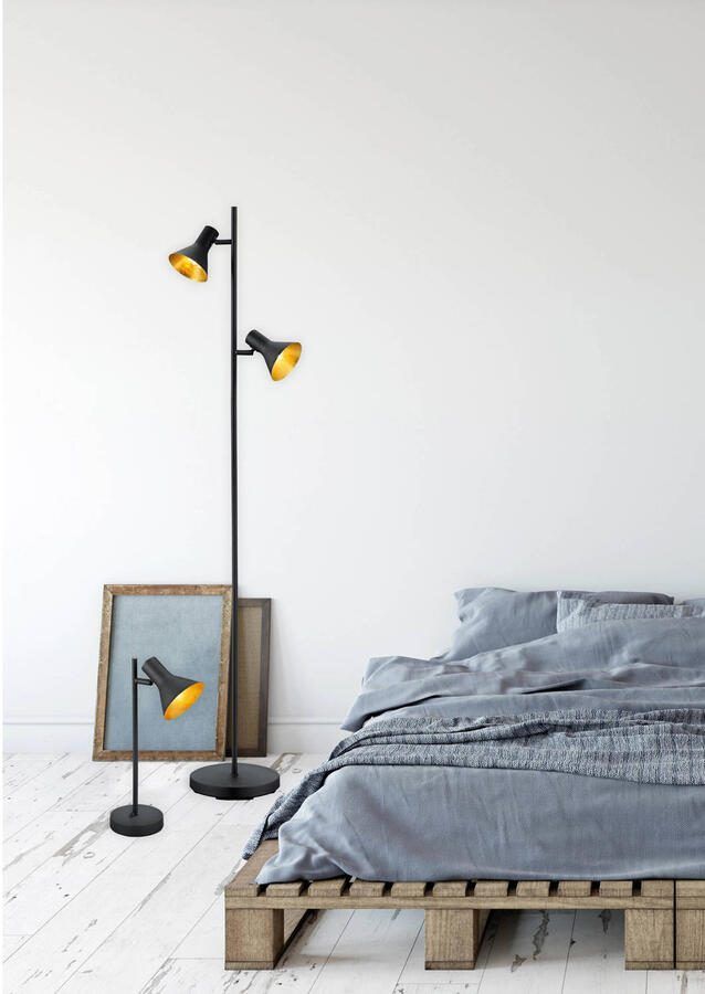 REALITY NINA Vloerlamp Zwart excl. 2x E14 2 W - Foto 3
