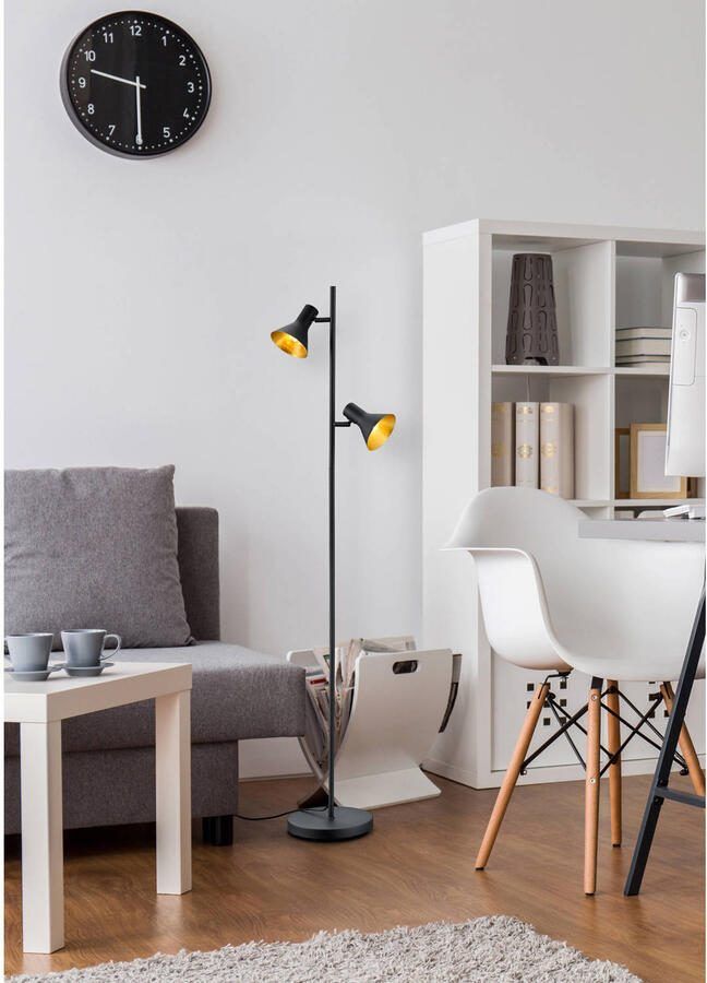 REALITY NINA Vloerlamp Zwart excl. 2x E14 2 W - Foto 2