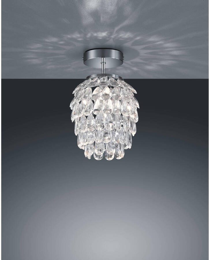 REALITY PETTY Plafondlamp Chroom excl. 1x E14 3 5 W