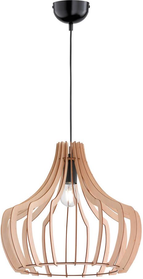 REALITY WOOD Hanglamp Houtkleurig excl. 1x E27 4 W