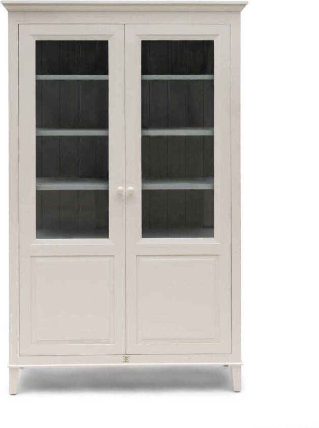 Rivièra Maison Vitrinekast Bedford Mangohout 220 x 135cm Wit