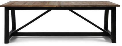 Riviera Maison Eettafel Uitschuifbaar Hudson Dining Table extendable Zwart