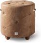 Rivièra Maison Riviera Maison Bowery Footstool Pellini Camel 46.0x48.0x48.0 cm - Thumbnail 1