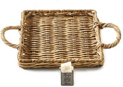 Riviera Maison Rivièra Maison Rustic Rattan Mini Tray square Dienblad 23 x 17 cm Rattan