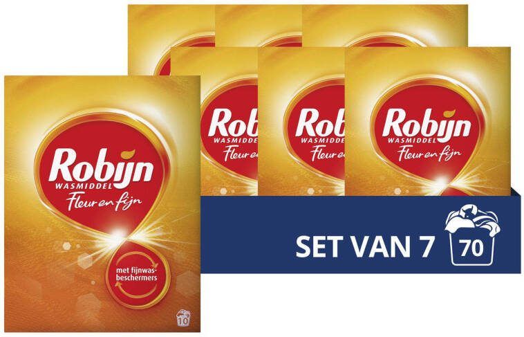 Robijn Specials Fleur & Fijn waspoeder 7 x 10 wasbeurten 70 wasbeurten