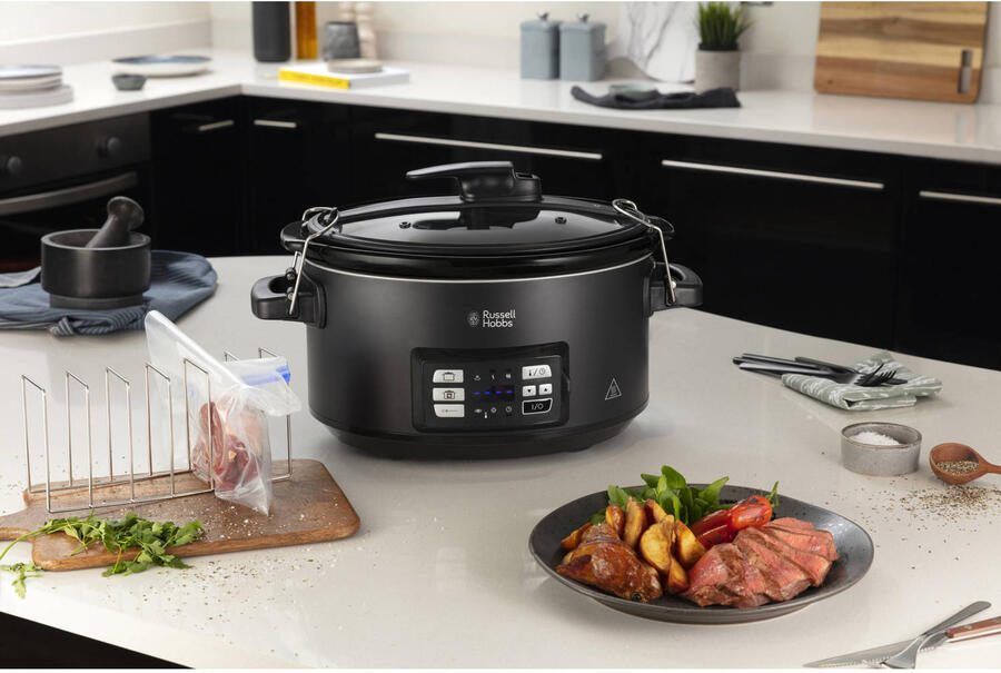 Russell Hobbs 25630-56 3in1 Slowcooker Sous Vide-functie Koken op lage temperatuur Temperatuursonde Langzaam koken - Foto 5