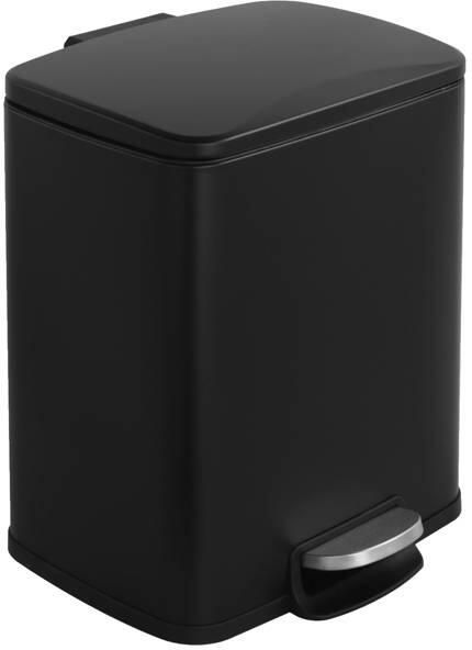 Salt & Pepper pedaalemmer (20L) (33 5x32x42cm) zwart Dust