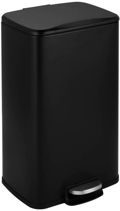 Salt & Pepper pedaalemmer (30L) (34x32x61cm) zwart Dust