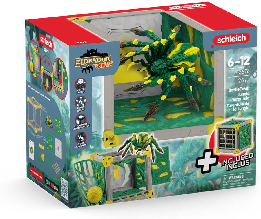 Schleich ELDRADOR CREATURES BattleCave Jungle Tarantula 42678