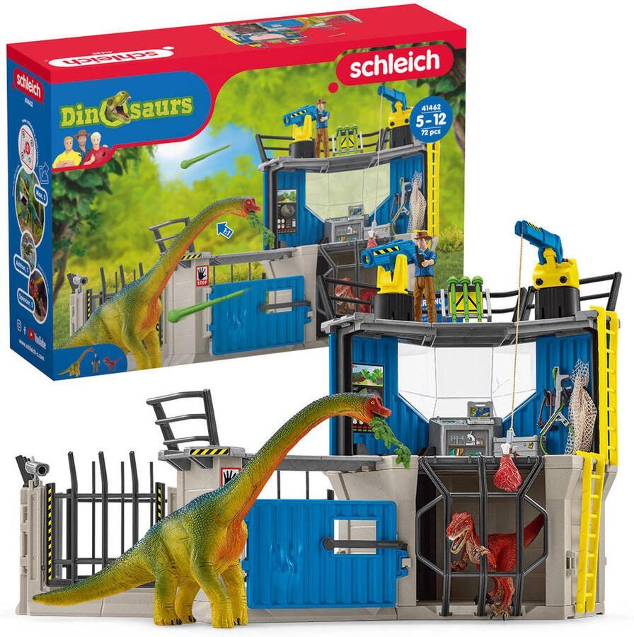 Schleich Dinosaurus Speelfigurenset Onderzoekstation Voor Jongens En Meisjes Van 4 Tot 10 Jaar 41462