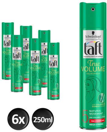 Schwarzkopf Taft Volume Mega Strong haarspray voordeelverpakking 6 x 250 ml