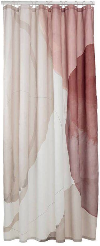 Sealskin Earth Douchegordijn 180x200 cm Polyester Donkerroze Off-white