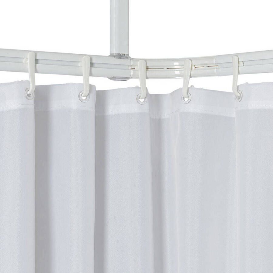 Sealskin Douchegordijnstangenset Easy-Roll wit