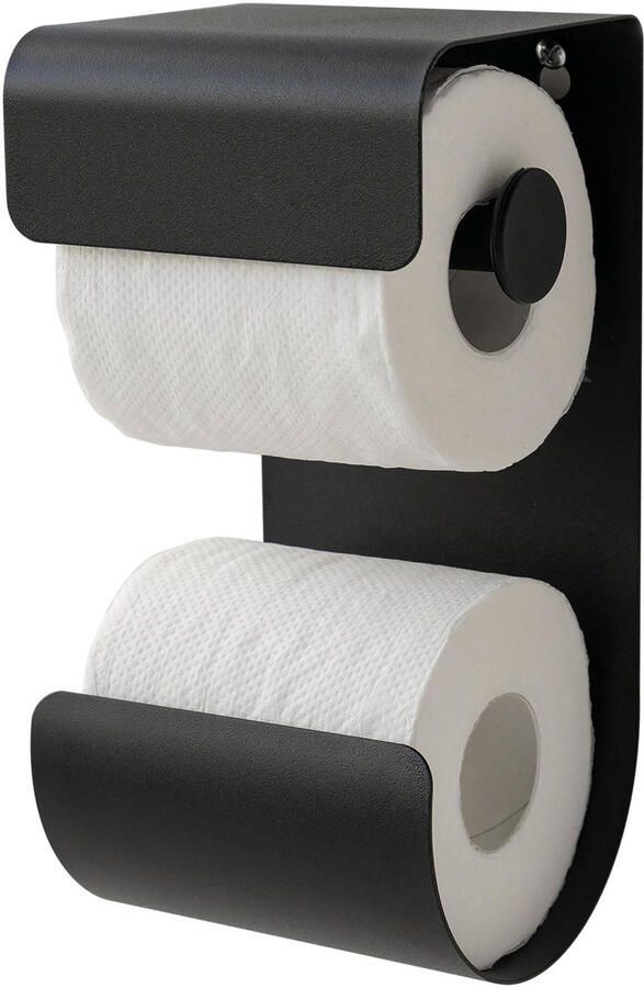 Sealskin Brix toiletrolhouder dubbel zwart