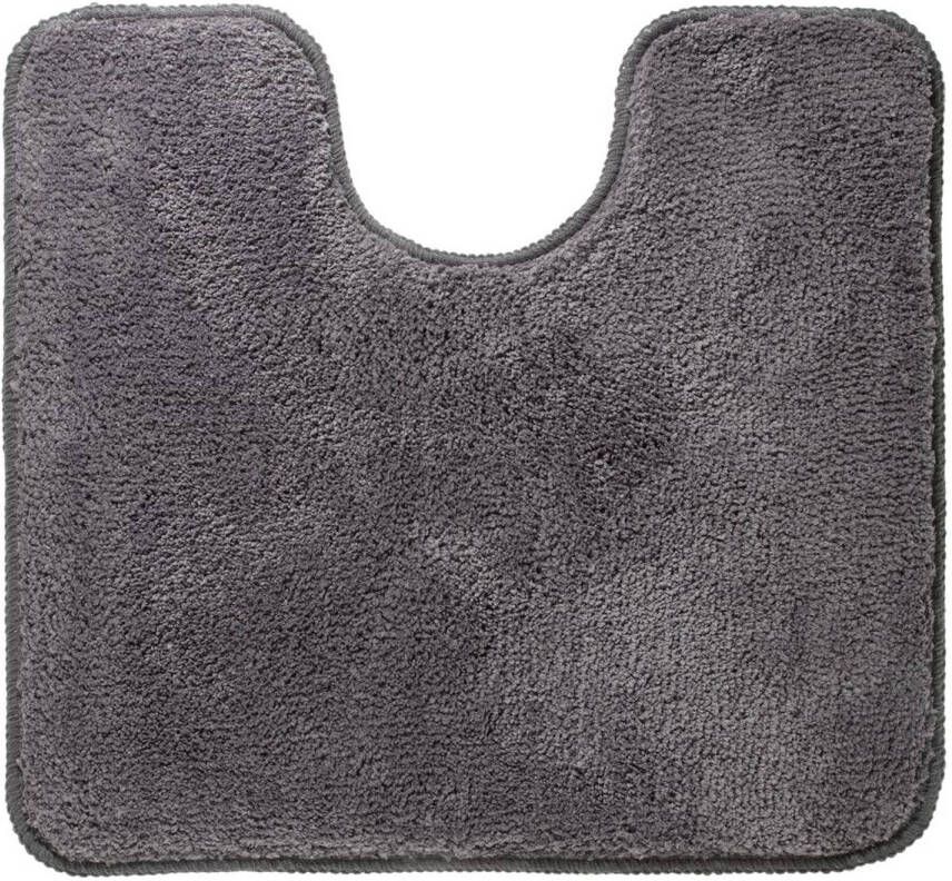 Sealskin Angora Toiletmat 55x60 cm Polyester Donkergrijs