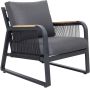 Sens-Line Robinson Fauteuil Tuinstoel Antraciet Naturel - Thumbnail 2