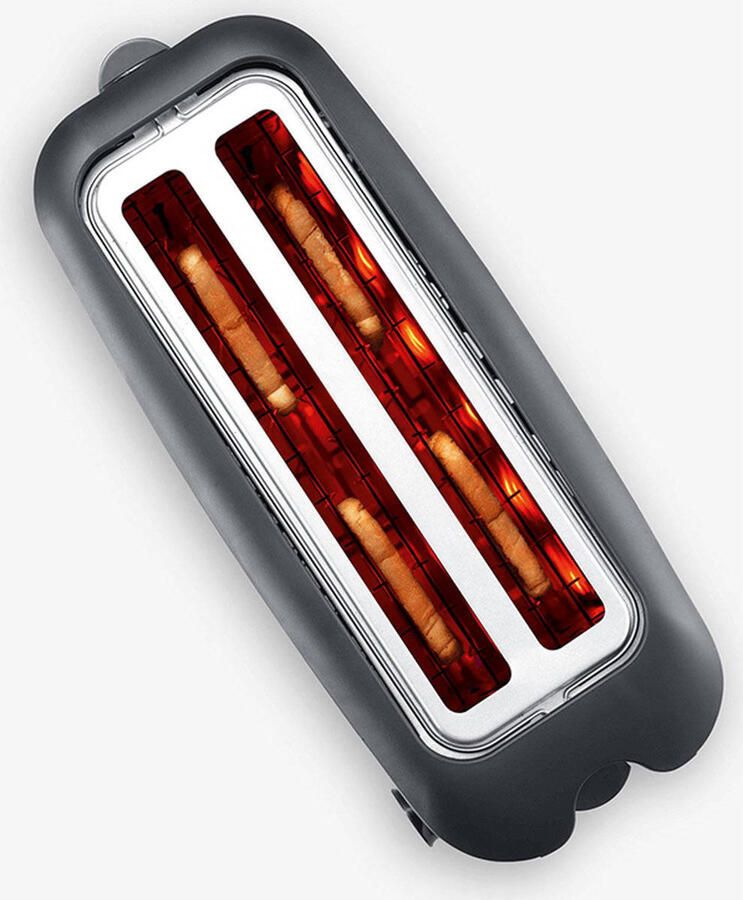Severin Toaster AT 2509 hoogwaardige warmte-isolerende en dubbelwandige edelstalenbehuizing met opzethouder voor broodjes ruimte voor maximaal 4 plakken brood - Foto 5