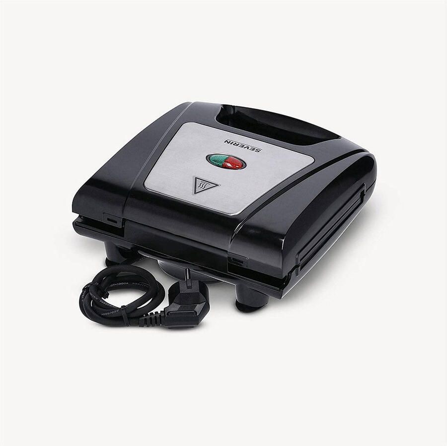 Severin 3-in-1-sandwichmaker SA 2968 Antiaanbaklaag 3-in-1-functie door verwisselbare bladen warmte-isolerende grepen - Foto 4