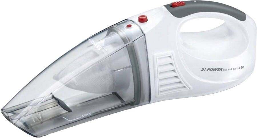 Severin Accu-kruimeldief HV 7144 S´POWER home & car Li 20 3 opzetstukken: kierenzuigmond met een afneembare borstel voor tussenruimten en een rubbermondstuk voor natzuigen met wandhouder inclusief auto's-oplaadadapter - Foto 3