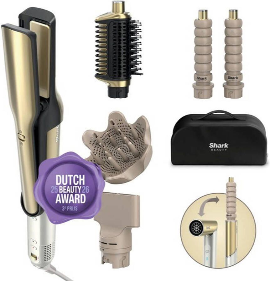 Shark Glam Multistyler 5-in-1 voor steil golvend & krullend haar föhn HD6052SEU