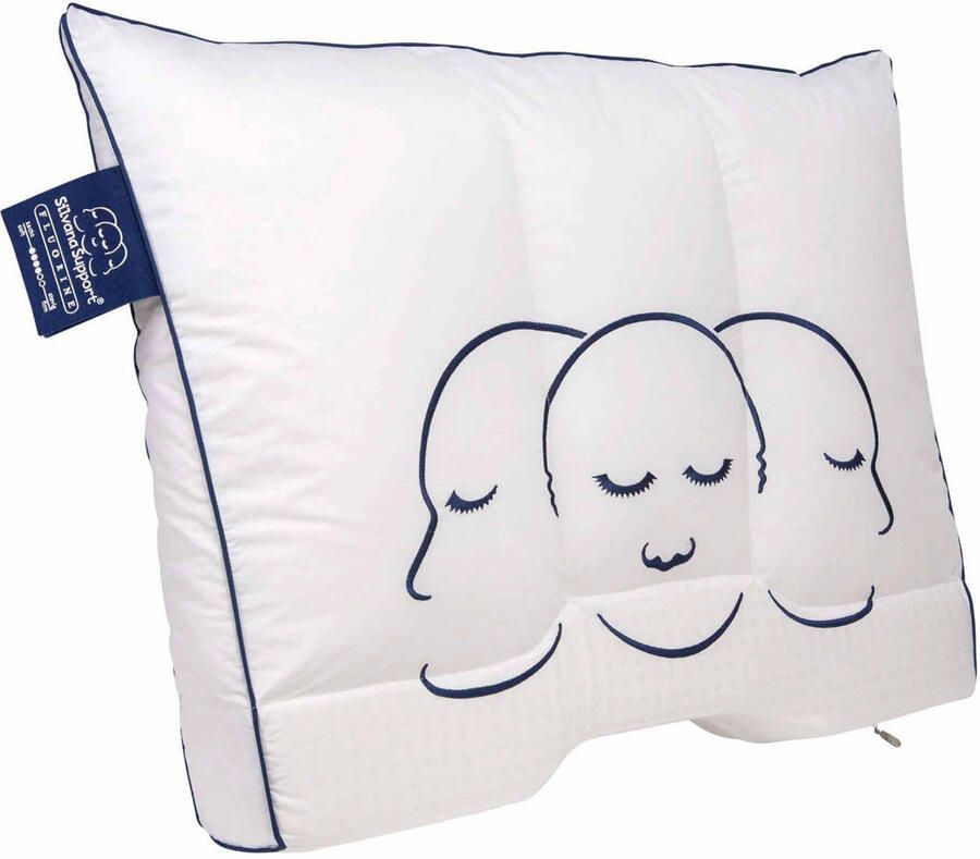 Silvana synthetisch hoofdkussen medium stevig (Support Blauw) (60x70 cm)