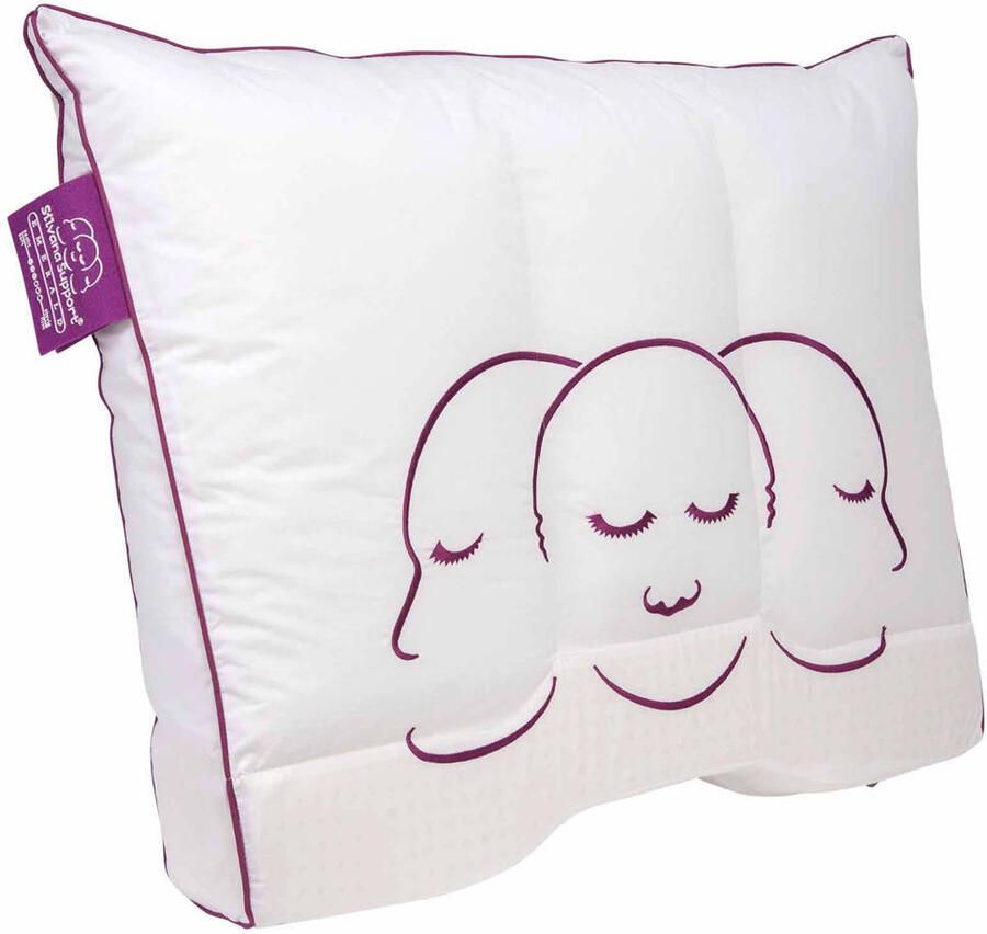 Silvana synthetisch hoofdkussen medium zacht (Support Paars) (60x70 cm)