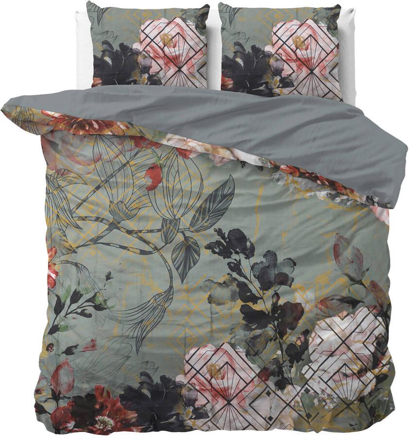 Sleeptime 2-persoons dekbedovertrek 200x220 cm groen