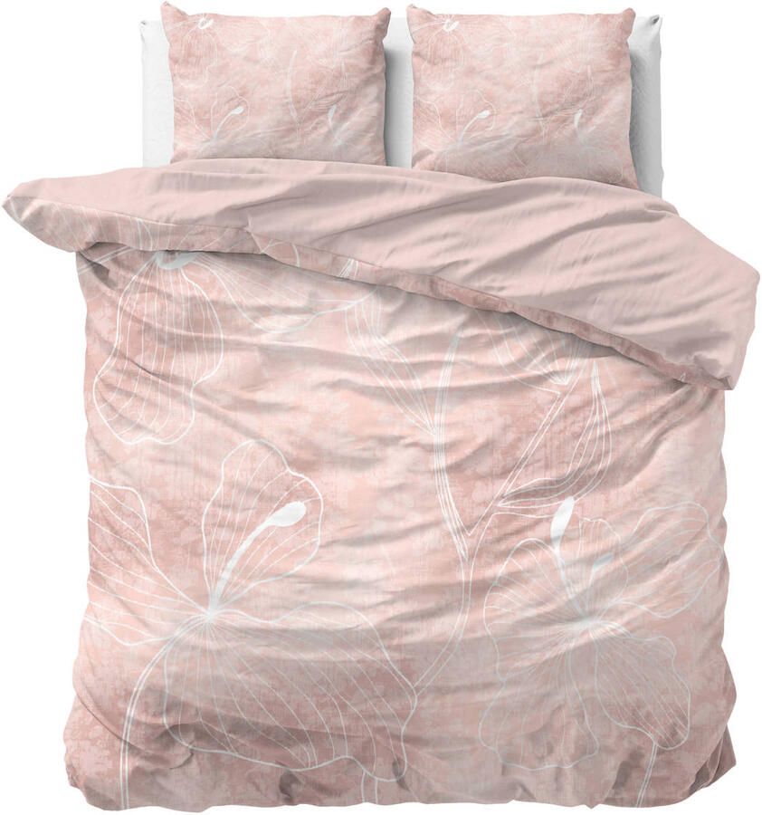 Sleeptime lits-jumeaux dekbedovertrek 240x220 cm roze