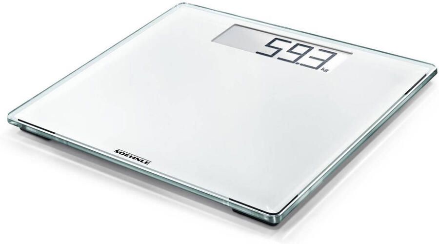 Soehnle personenweegschaal digitaal Style Sense Comfort 100 wit tot 180 kg incl. batterijen - Foto 3