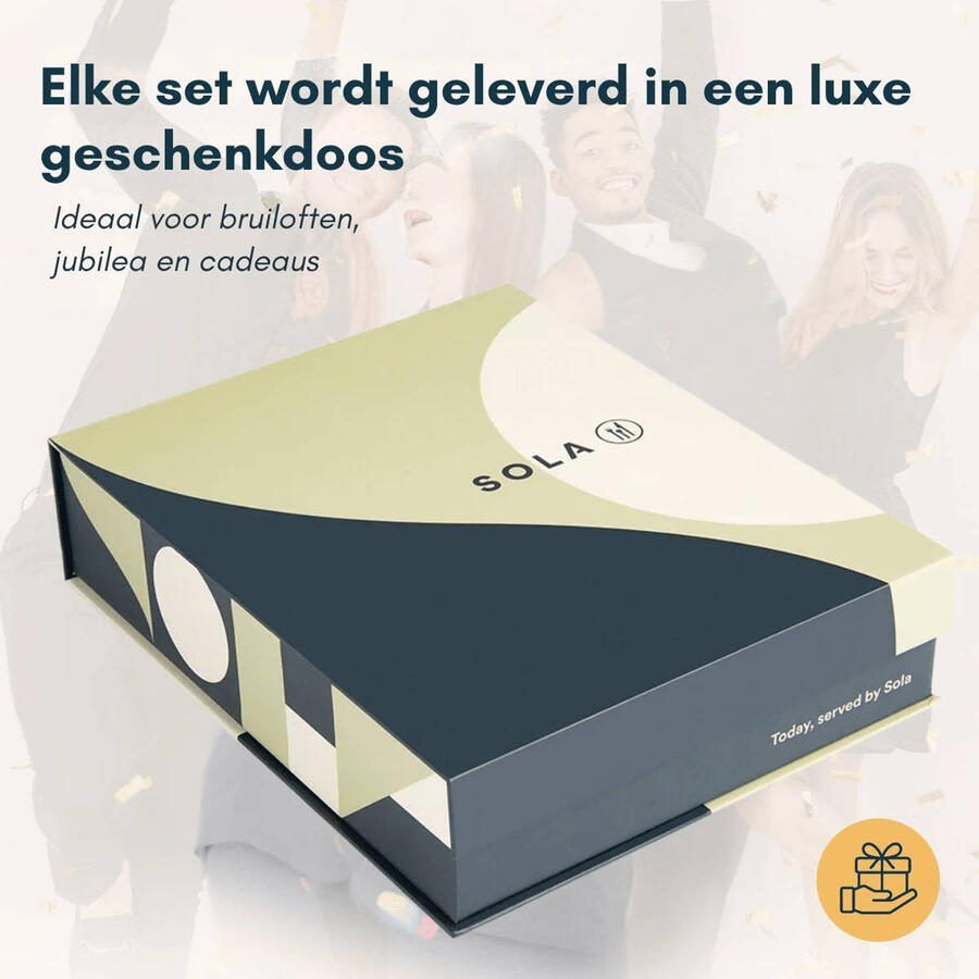 Sola Bestek Set Florence 100 Delig Bestekset 12 Persoons Modern Vaatwasserbestendig Zilverwit Premium Edelstaal 18 10 RVS Zilver - Foto 4