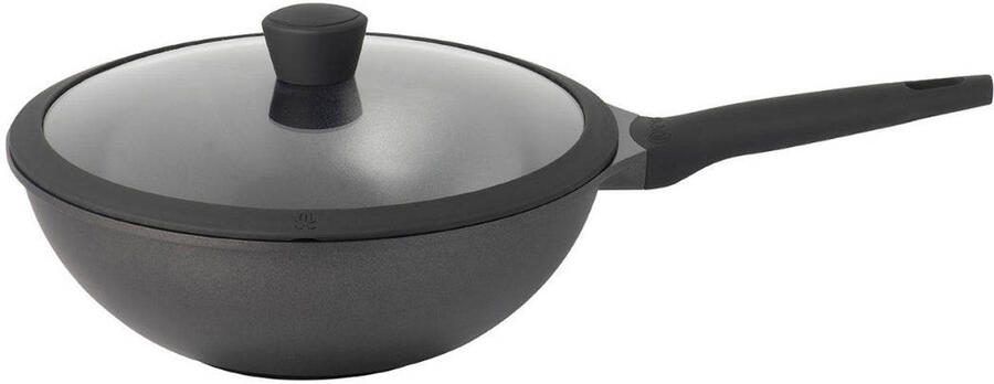 Sola Wokpan met deksel Ceramic Deluxe ø 30 cm keramische anti-aanbaklaag