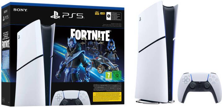 Sony PlayStation 5 Console Digital Edition Slim + Fortnite Cobalt Star Bundel