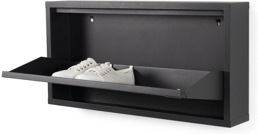 Spinder Design Billy 1 Schoenenkast met 1 vak 75x12 5x37 5 cm Zwart - Foto 6