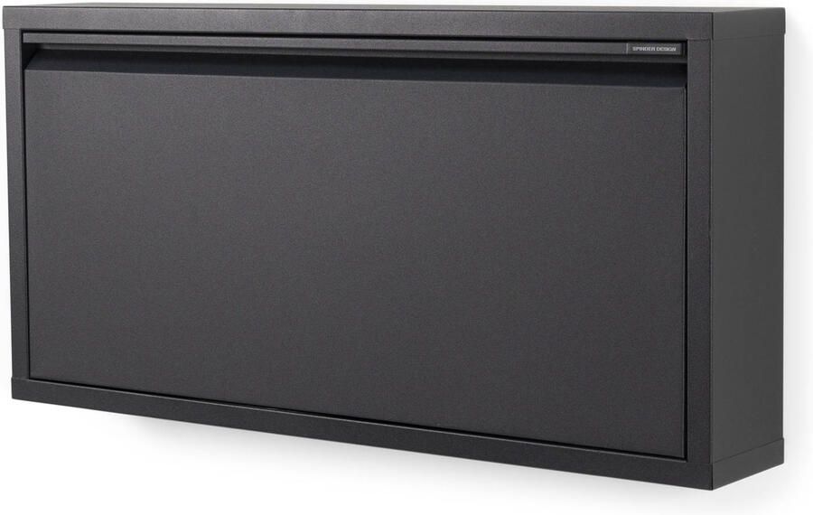 Spinder Design Billy 1 Schoenenkast met 1 vak 75x12 5x37 5 cm Zwart - Foto 2