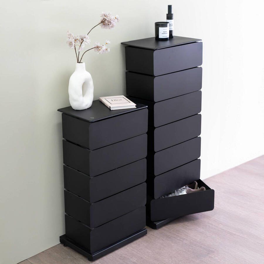 Spinder Design Joey 7 Schoenenkast Zwart - Foto 3
