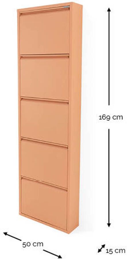 Spinder Design Billy 5 Schoenenkast Clay Terra - Foto 2