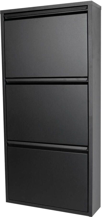 Spinder Design Billy 3 Schoenenkast Zwart Metaal 50 x 103 x 15 5 Hoogwaardig afgewerkt - Foto 9