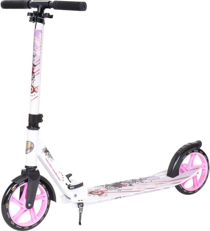 STAR SCOOTER Alu City vouwbaar 205mm XXL staplank wit lila