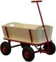 Sunny Billy Beach Wagon Bolderkar Van Blank Hout Bolderwagen Met Luchtbanden - Thumbnail 2