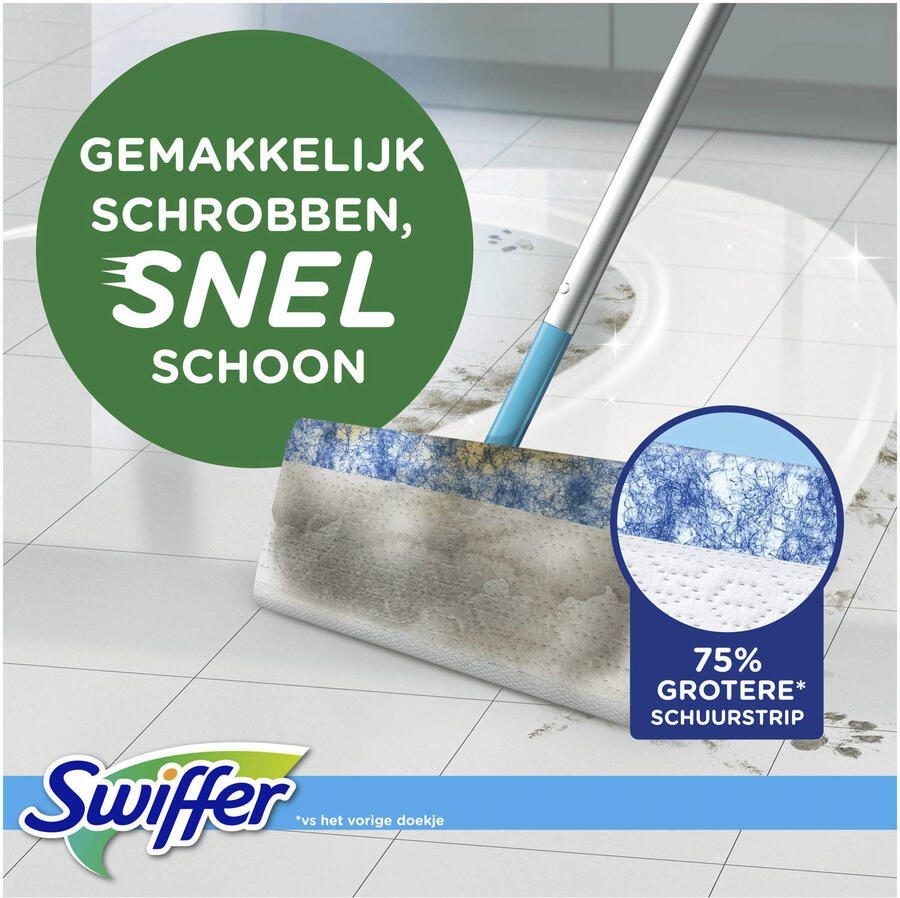 Swiffer Vloerreiniger Startset Met 1 Vloerreiniger 8 Droge En 3 Vochtige Vloerdoekjes Navullingen - Foto 2