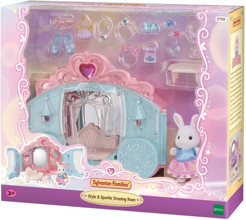 Sylvanian Families 5758 Schitterende kleedkamer- inclusief 1 fluweelzachte speelfiguur