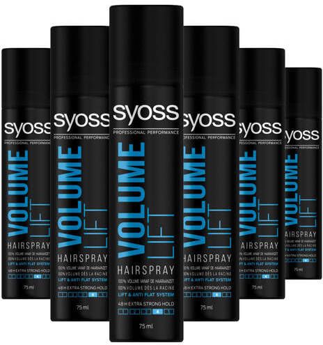 SYOSS Volume Lift Haarspray Haarlak Haarstyling Voordeelverpakking 6 Stuks