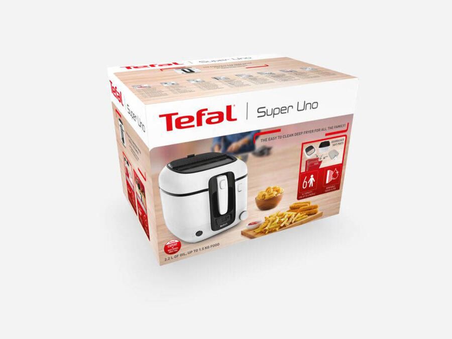 Tefal Super Uno 3140 frituurpan koude zonde timer wit zwart 2.2 L 1800 W - Foto 3