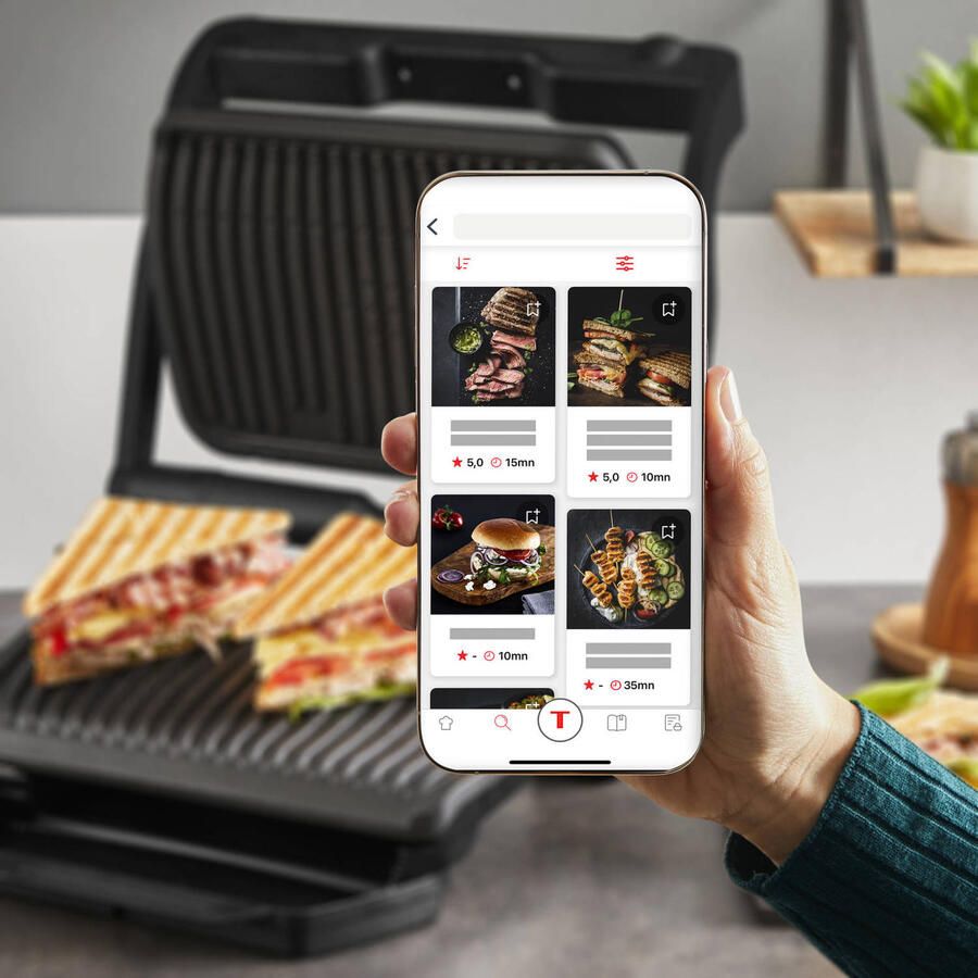 Tefal OptiGrill+ GC7178 Intelligente Contactgrill 2000W Zwart - Foto 4