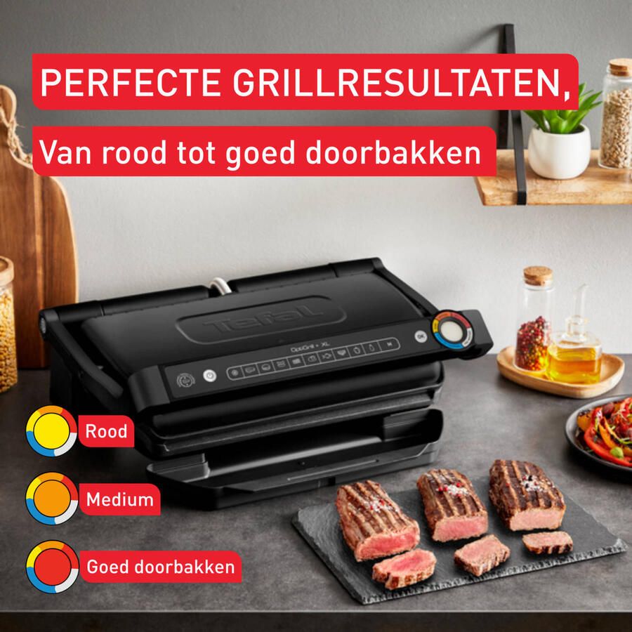 Tefal Optigrill+ XL GC7278 Intelligente Contactgrill 2000W Zwart - Foto 4