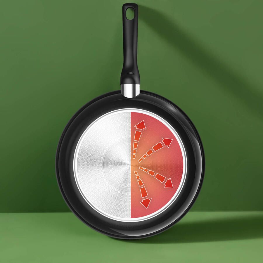 Tefal Kookgerei Tefal Renew Black keramische hapjespan 24 cm Inductie - Foto 3