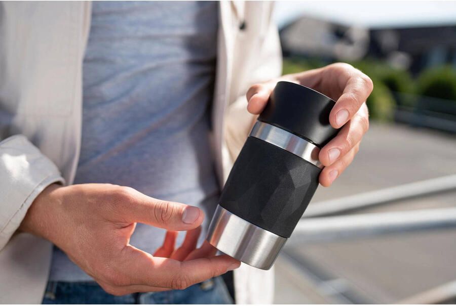 Tefal Compact Travel Mug Compact Thermosfles 0 3 L Zwart
