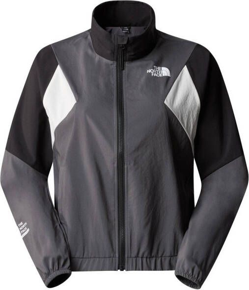 The North Face wind jack antraciet wit